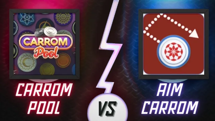 Carrom Pool MOD apk vs Aim Carrom