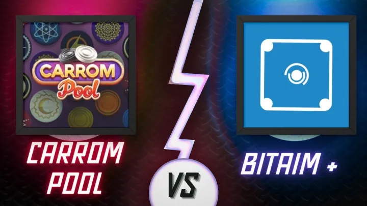 Carrom pool Mod apk vs BitAim+