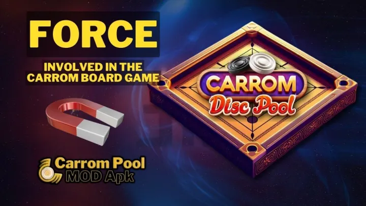 physics Force involved in Carrom Pool game - www.carrompoolapps.com