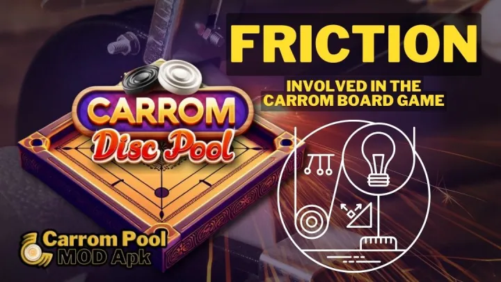 physics Friction involved in Carrom Pool game - www.carrompoolapps.com