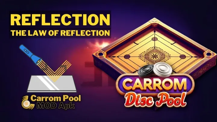 physics Reflection involved in Carrom Pool game - www.carrompoolapps.com