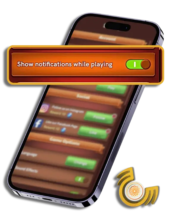 Show Notification while Playing - www.carrompoolapps.com