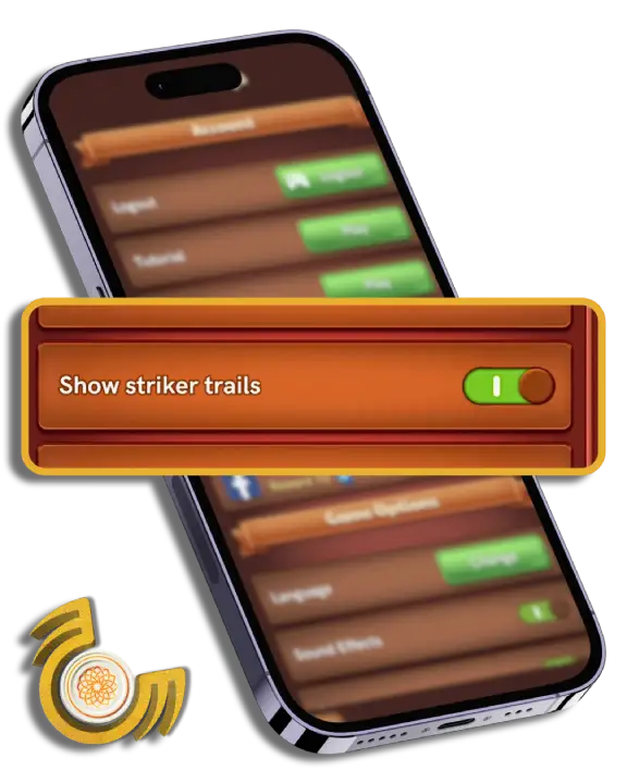 Show Striker Trails - Pro Settings for Carrom Pool