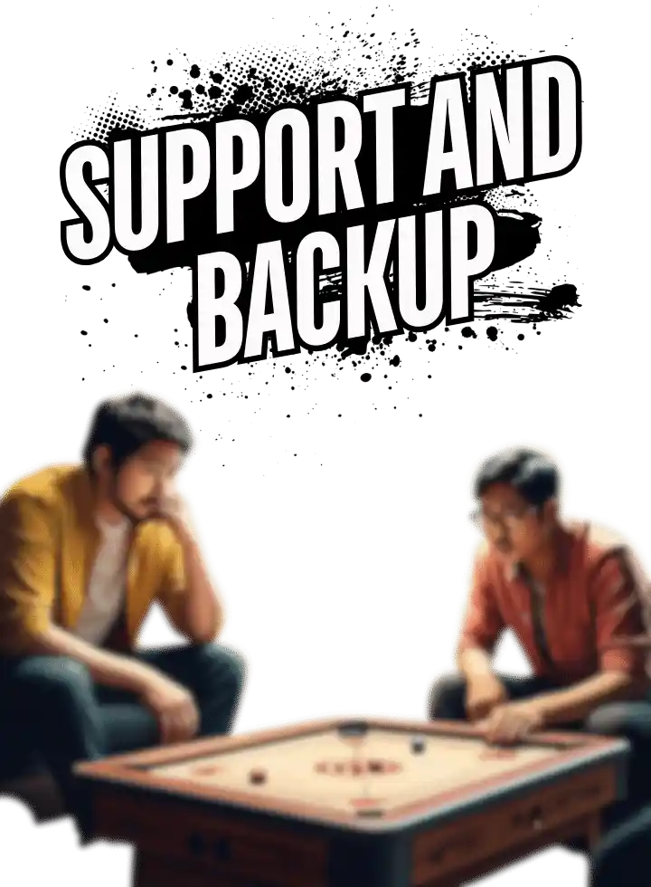 Teaming up in Carrom Pool - Support and Backup